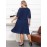 2 In 1 Plus Size Solid Cutout Loose Dress, Casual Side Cross Irregular Cape Sleeve Dress For Spring & Summer, Women's Plus Size Clothing