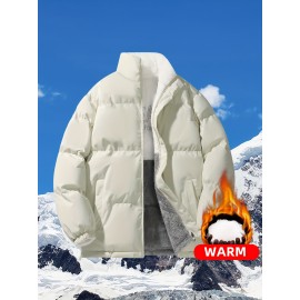 Reversible Chic Plus Size Women's Jacket - Casual Long Sleeve, Zip-Up Outerwear with Pockets for Fall & Winter