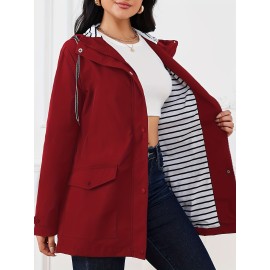 Large Size Women's Windbreaker Jacket, Suitable For Autumn And Winter, Comfortable And Fashionable, Outdoor Sports And Daily Wear